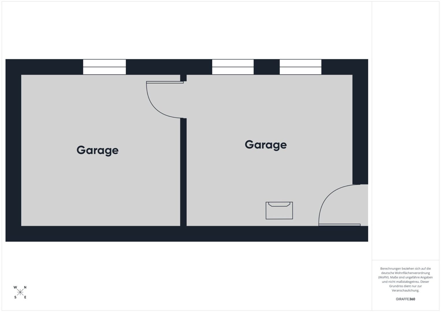 Grundriss Garagen